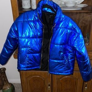 Brand new blue puffer coat